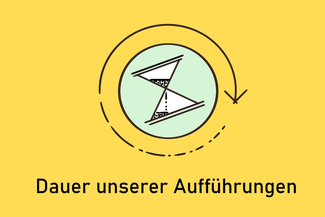 Dauer unserer Aufführungen